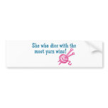 Funny Knitting bumper stickers