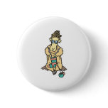 funny knitting sheep buttons