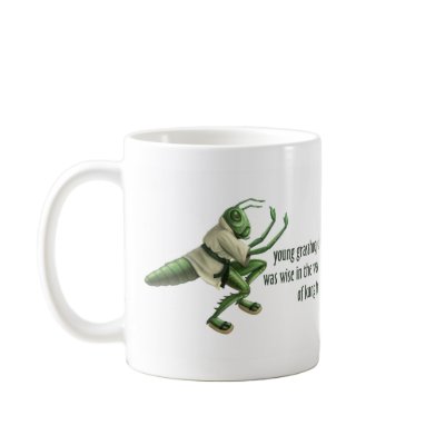 Funny Kung Fu Grasshopper Mug