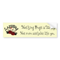 Funny Ladybug Bumper Sticker