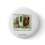 Funny Ladybug Cartoon On Quality Novelty Button