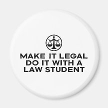 Funny Law Student Refrigerator Magnet
