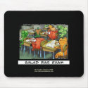 Funny Lawyer Cartoon Mouse Pad  "Salad Bar Exam mousepads