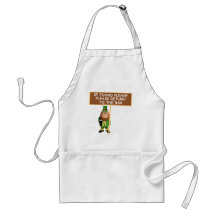 Funny leprechaun aprons