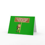 Funny leprechaun cards