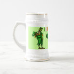 Funny leprechaun Irish beer mug design