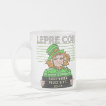 Funny Leprechaun Leprecon Mugshot