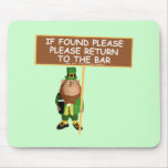 Funny leprechaun mousepads