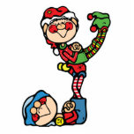 funny little christmas elves photo sculptures