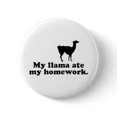 Funny Llama Pinback Button