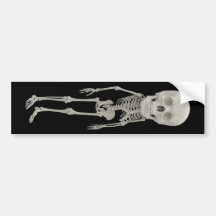 Funny looking skeleton bumper stickers