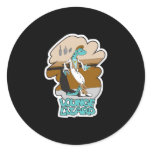 funny lounge lizard design stickers