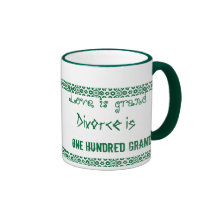 Funny Love Divorce Gag Mug