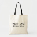 Funny Maid Of Honour Canvas Bag