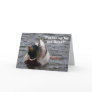 Funny Mallard Duck Birthday Card