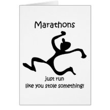 Funny marathon cards