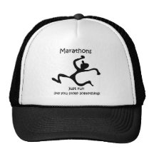 Funny marathon mesh hats