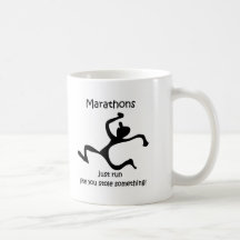 Funny marathon mug