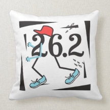 Funny Marathon Runner 26.2 - Gifts for Runners Pillows
