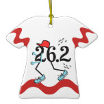 Funny Marathon Runner ornaments