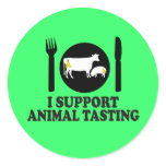 Funny meat eating sticker