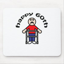 Funny, Mens "Happy 60th" Usepads