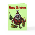 Funny Merry Christmas card design