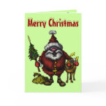 Funny Merry Christmas card design
