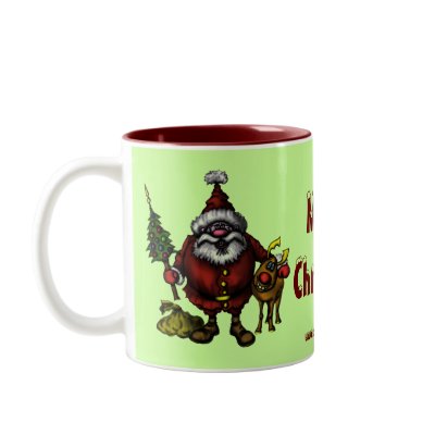 Funny Merry Christmas mug design