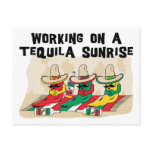 Funny Mexican Tequila Sunrise postcards