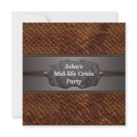 Funny Mid Life Crisis Mans 40th Birthday Party invitations
