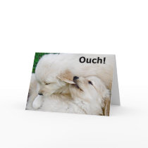 Funny Miss You Puppy Greeting Card