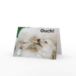 Funny Miss You Puppy Greeting Card