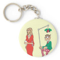 Funny Mistletoe Stalker keychains