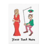 Funny Mistletoe Stalker postcards