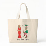 Funny Mistletoe Stalker Tote Bag