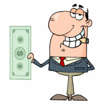 funny money hungry rich businessman cartoon photo cut outs