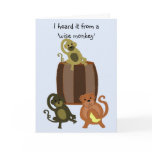 Funny Monkey Birthday cards