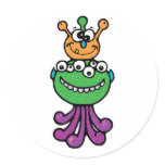 funny monster sticker