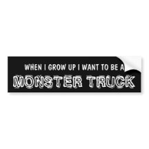 Funny Stickers  Lifted Trucks on Funny Monster Truck For Lifted 4x4 Bumper Stickers