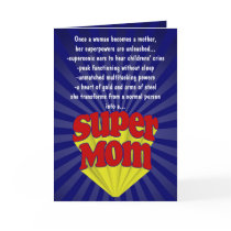 Funny Mother's Day Cards, Super Mum