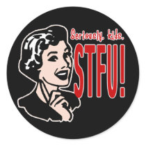 Funny Mother's Day Design Round Sticker