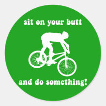 Funny Bicycle Stickers and Sticker Designs - Zazzle UK