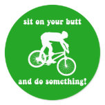 Funny mountain biking stickers