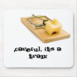 Funny mouse pad - Mouse trap. mousepads