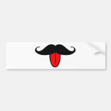 Funny moustache bumper stickers