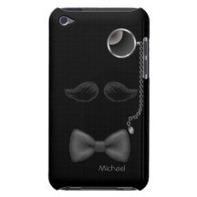 Funny Moustache Glasses Bow Tie iPod Case Case-Mate iPod Touch Case