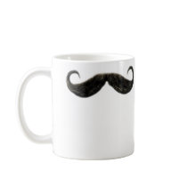 funny moustache mug