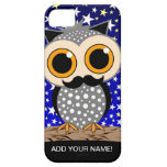 funny moustache owl
