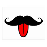 Funny moustache post cards